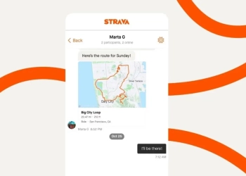 Strava mensagens android ios