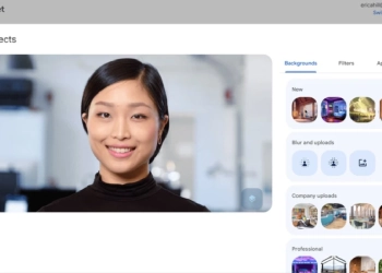 Google meet novos efeitos