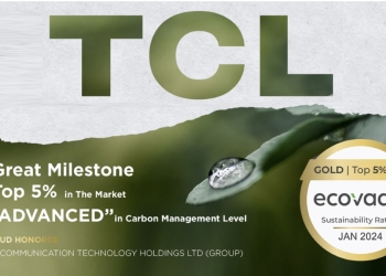 Tcl recebe prémio ecovadis 2024 gold award