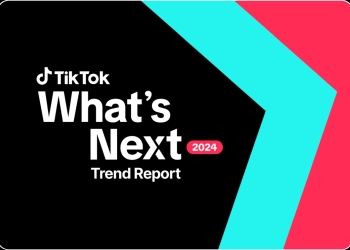 Rede social tiktok antevê as tendências para 2024