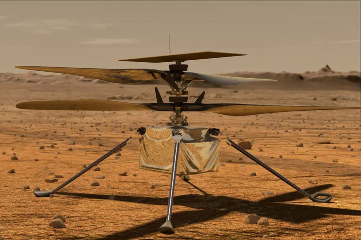 helicóptero Ingenuity em Marte