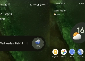 Google weather widgets