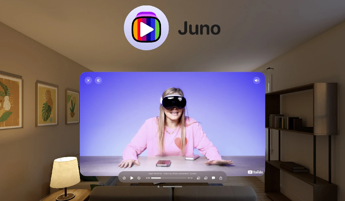 Juno YouTube - Apple Vision Pro
