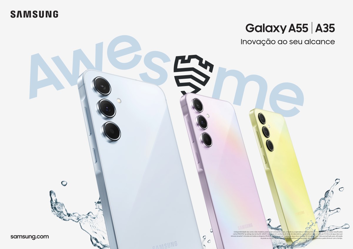 Samsung Galaxy A55 5G e A35 5G já estão disponíveis em Portugal