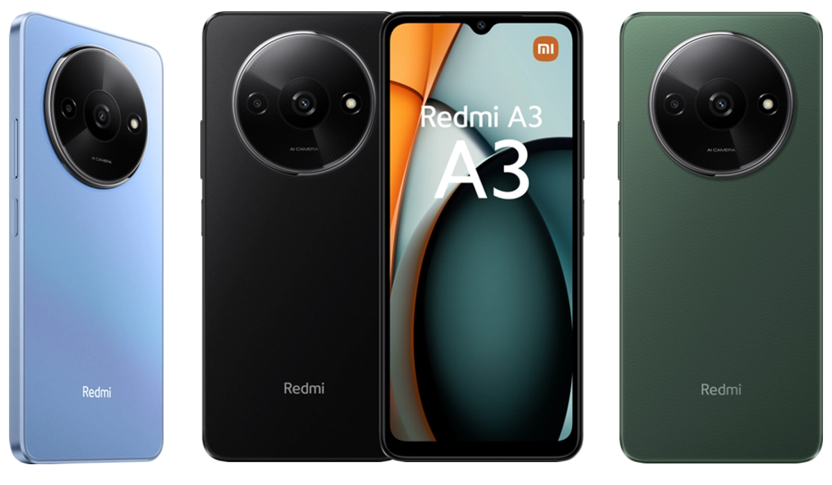 Redmi A3: Design elegante, câmara dupla AI e preço acessível