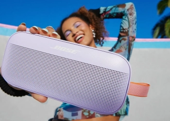 Bose soundlink flex chilled lilac: som vibrante em tom lilás
