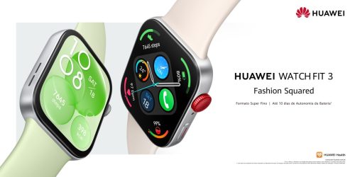 Huawei Watch Fit 3: tecnologia e estilo ao quadrado no seu pulso