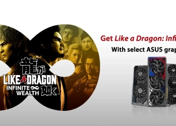 Asus oferece jogo "like a dragon" na compra de placas gráficas