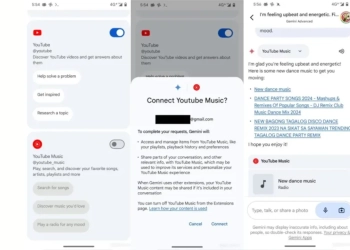 Youtube music google gemini
