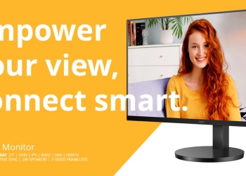 Aoc anuncia 2 novos monitores 4k acessíveis: u27b3a e u27b3af