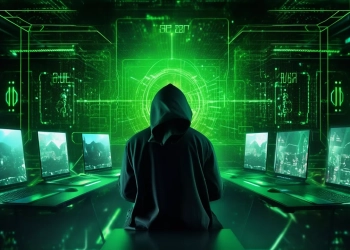 Ciberataque ao tiktok. Imagem de um hacker gerada por ia