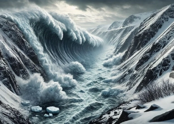 Megatsunami com ondas de 200 metros na gronelândia