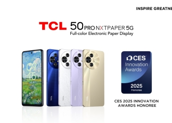Tcl 50 pro nxtpaper 5g nomeado para prémio de inovação no ces 2025