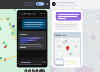 Google maps e google earth com novas funcionalidades de ia