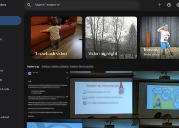 Google fotos - modo escuro