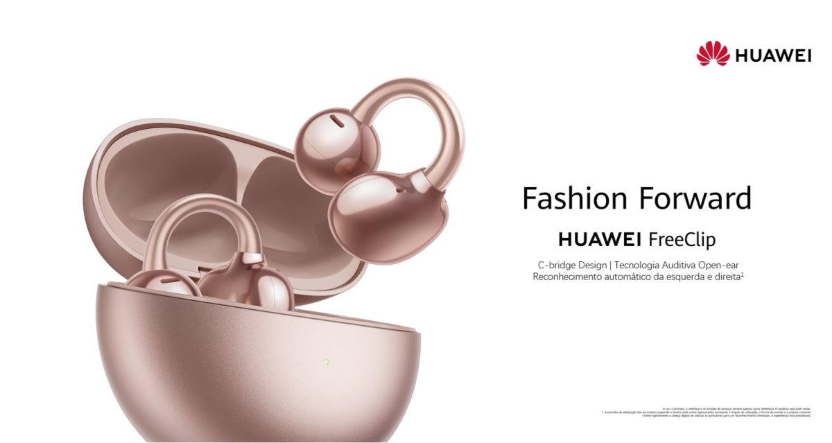 HUAWEI FreeClip RoseGold KV TecheNet Huawei freeclip agora em rose gold