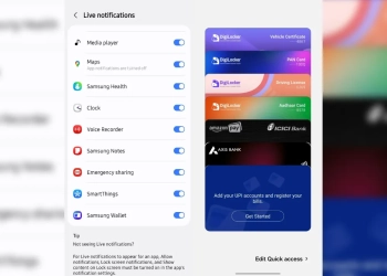Samsung wallet animação