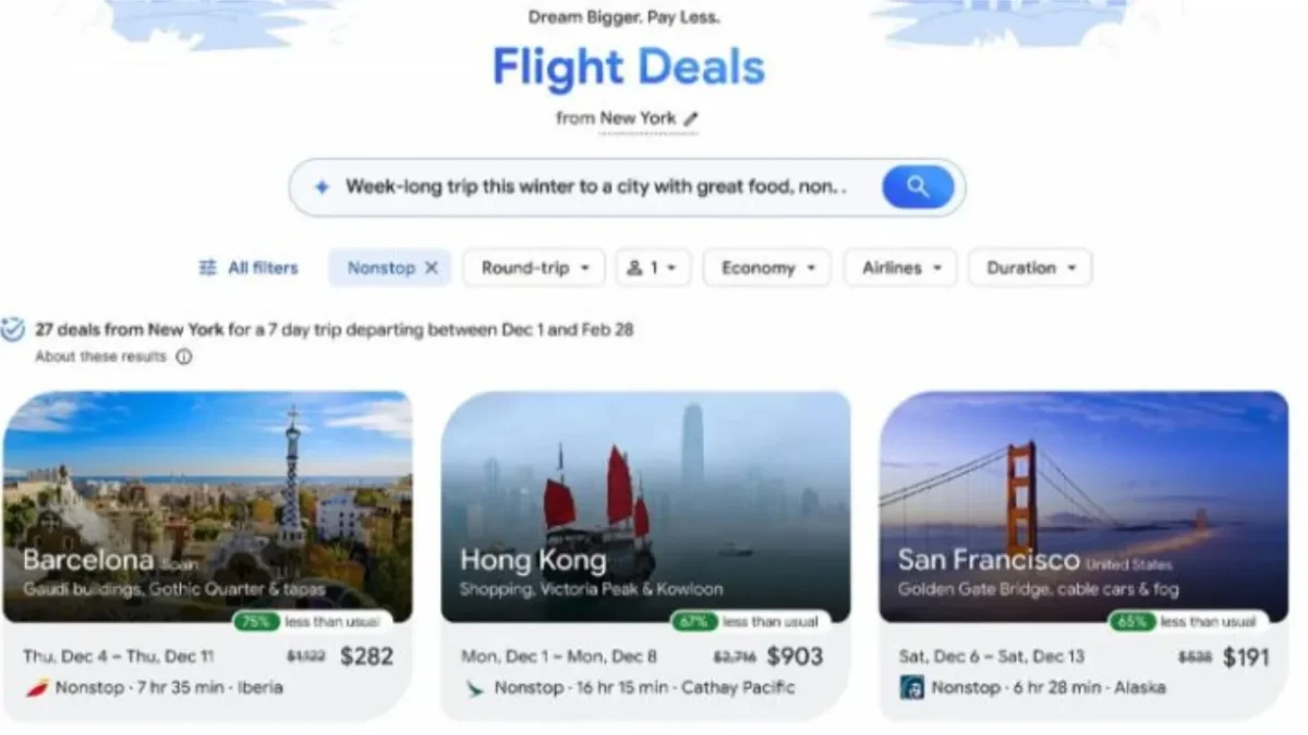 Google flights descontos
