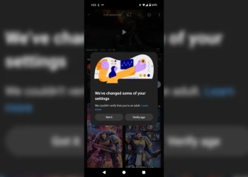 Google verificação idade
