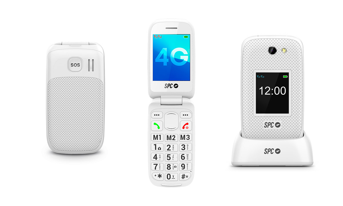 Spc harmony 2: telemóvel sénior resistente, com botão sos e 4g