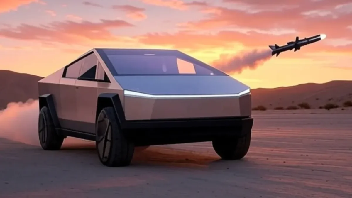 Tesla Cybertruck Mísseis