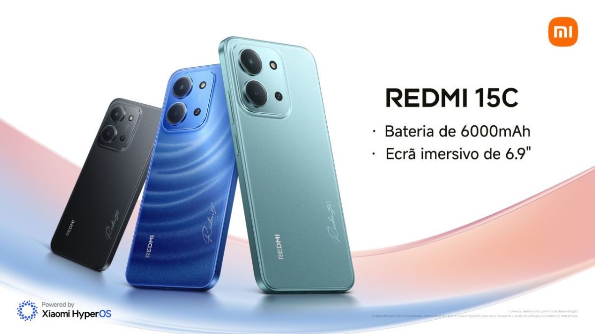 Redmi 15C: bateria gigante, grande ecrã e preço pequeno