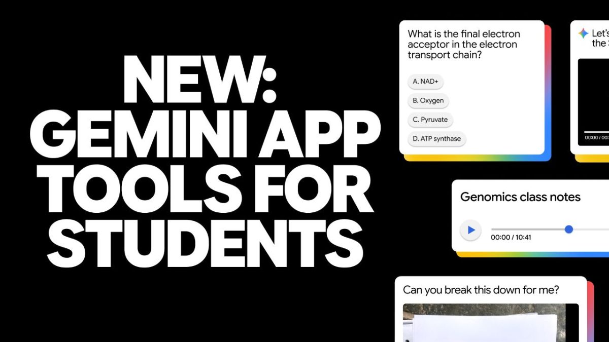 Gemini New Tools banner 2 TecheNet Gemini para estudantes: o novo tutor com "aprendizagem orientada"