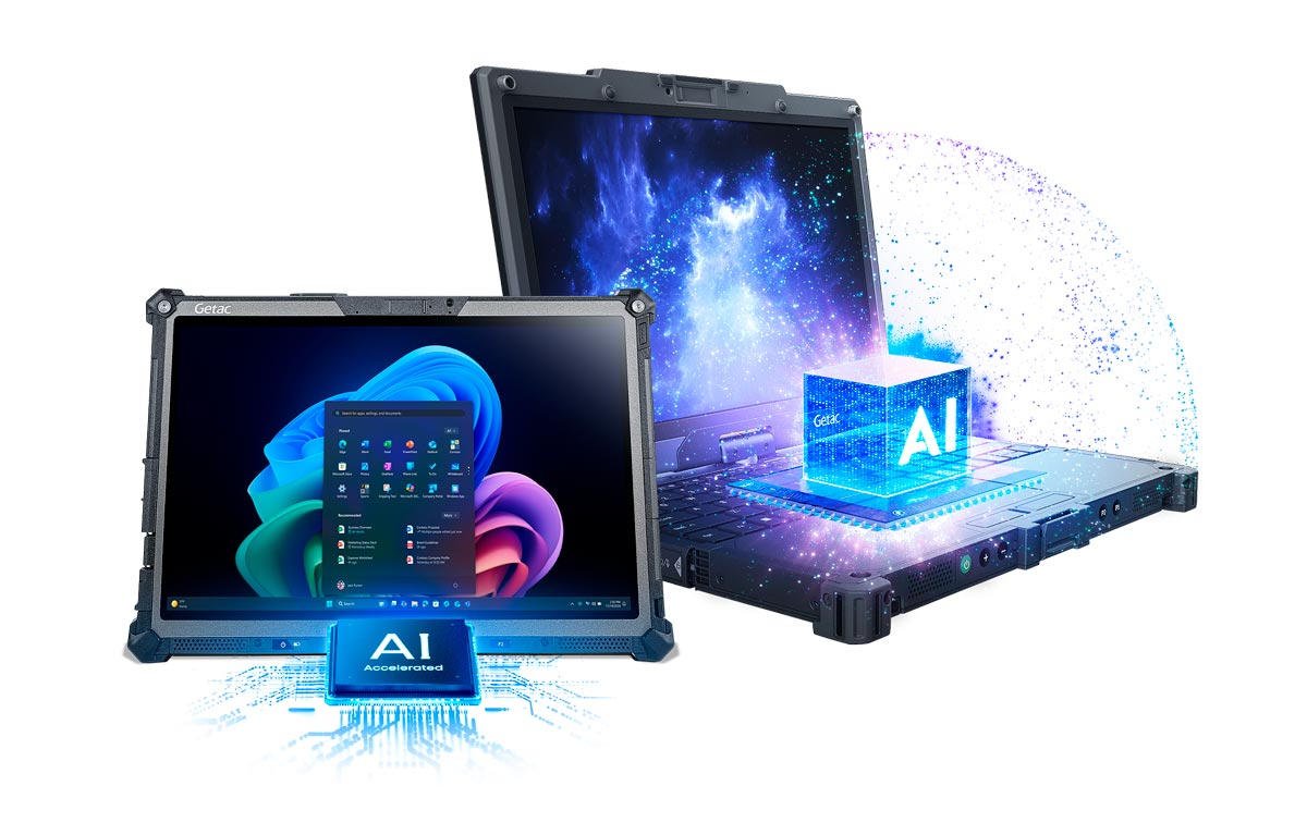 Getac f120 e v120: robustez e ia para os profissionais no terreno