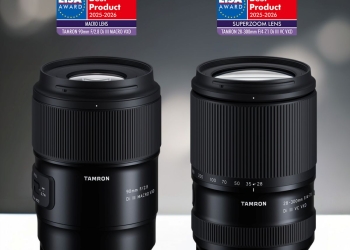 Tamron conquista 2 prémios eisa 2025-2026 com objetivas superzoom e macro