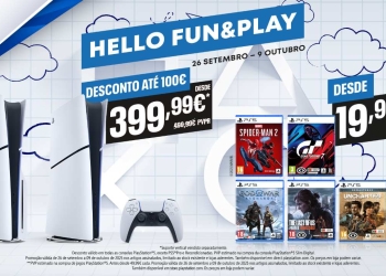 Playstation lança nova campanha com descontos até 100€ na ps5