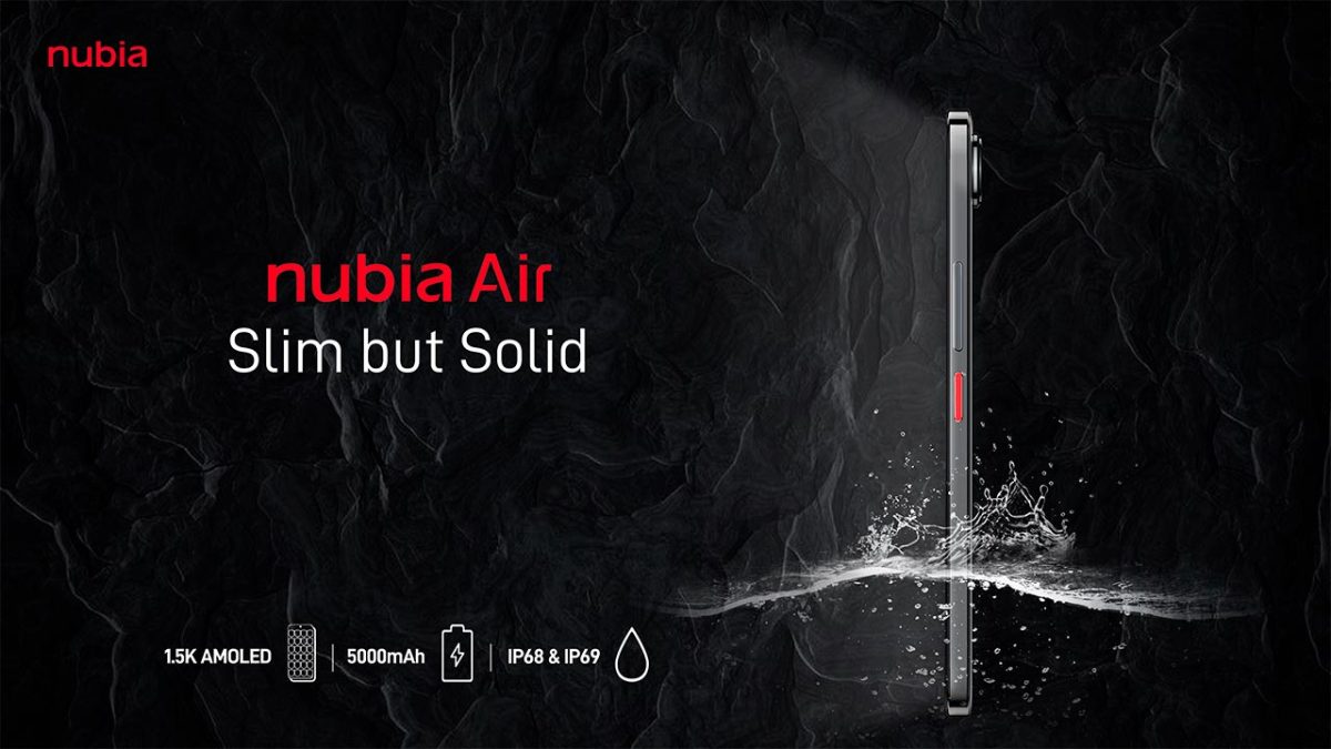 Nubia air é o novo smartphone fino com bateria de 5000 mah