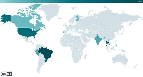 paises com mais vitimas TecheNet Países mais afetados