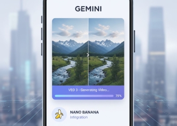Gemini integra veo 3 para converter fotografia em vídeo