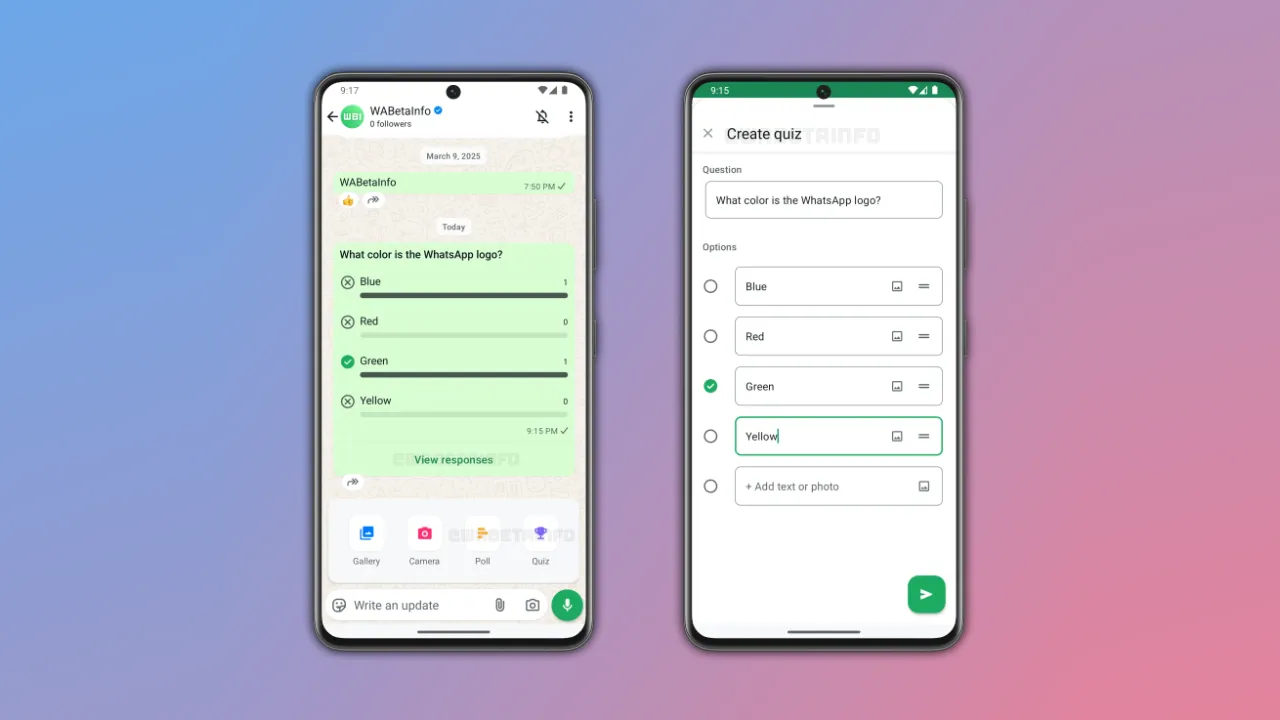 Os canais do WhatsApp vão ter questionários interativos com "prémios"
