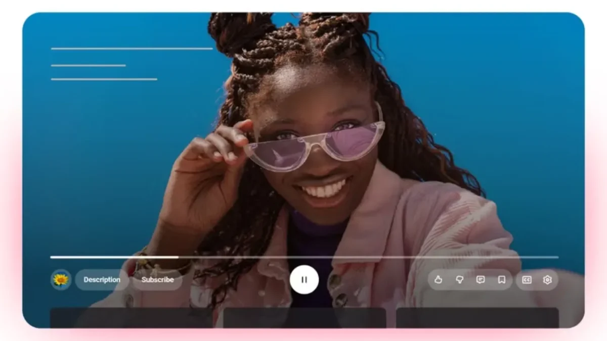 YouTube Nova Interface