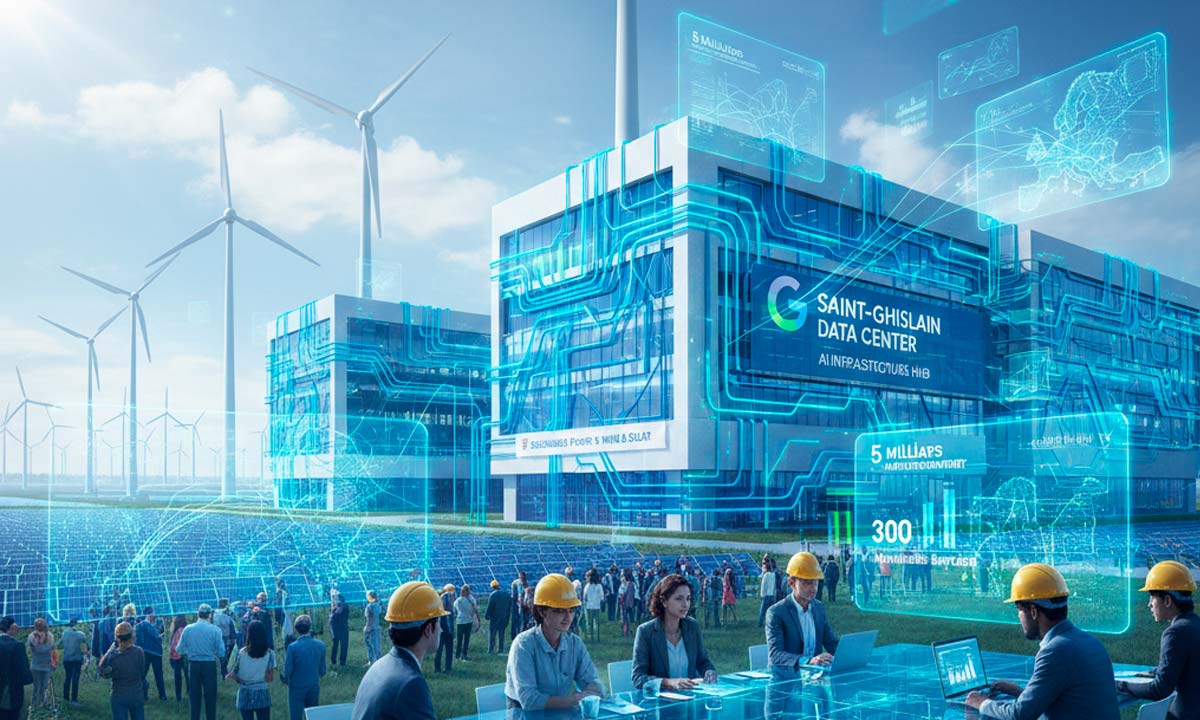 Google investe 5 mil milhões de euros em centro de dados na bélgica