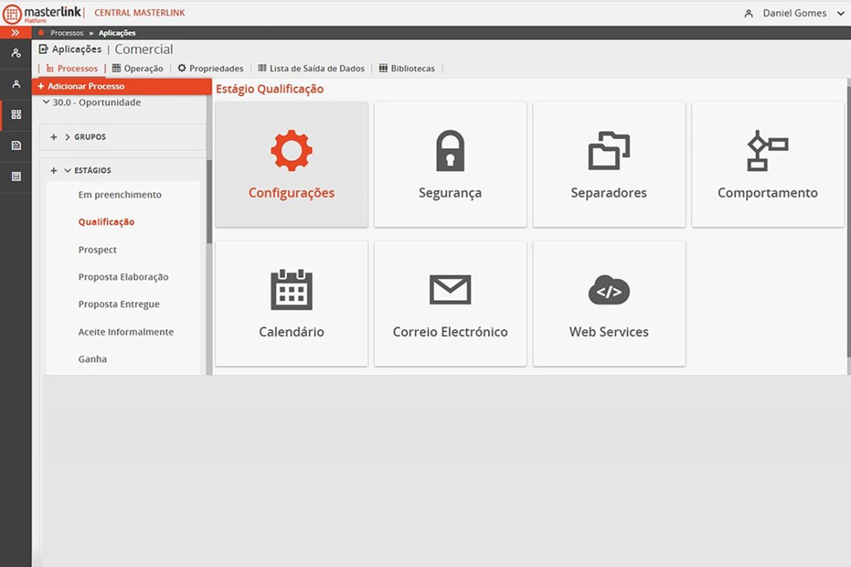 plataforma no-code Masterlink