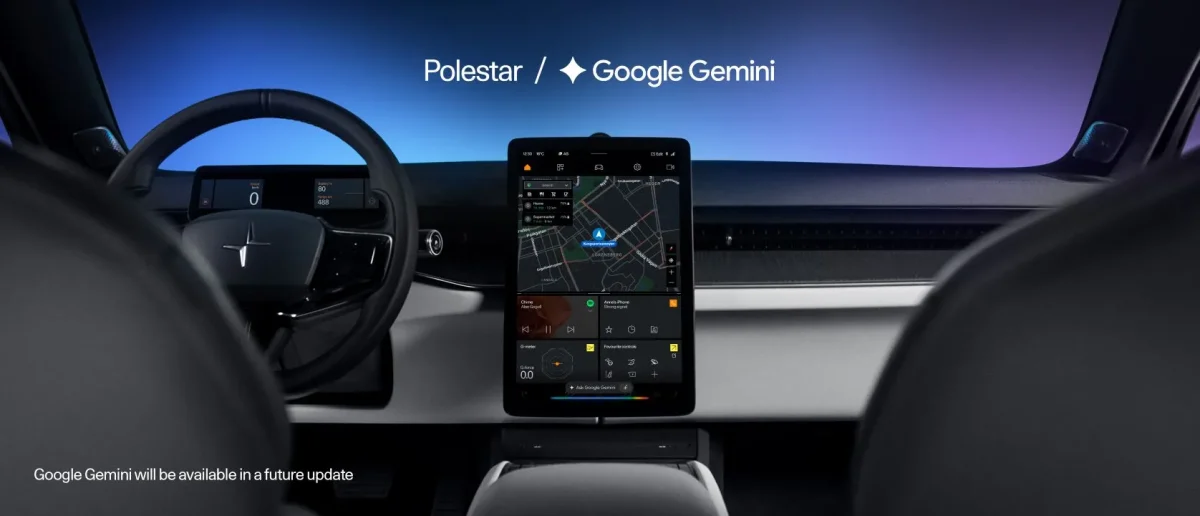 Polestar: Gemini da Google chega a todos os modelos em 2026