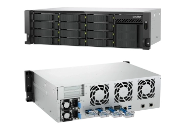 QNAP TS h1655XeU RP NAS 3U, QNAP, TS-h1655XeU-RP TecheNet Qnap ts-h1655xeu-rp: o nas 3u zfs para bastidores curtos