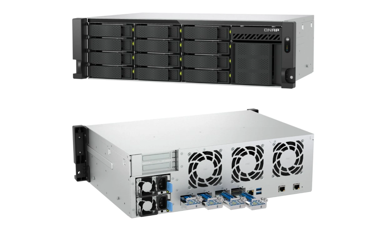 QNAP TS-h1655XeU-RP: O NAS 3U ZFS para bastidores curtos