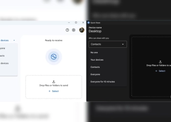 Quick Share Google TecheNet Quick share para windows está de cara nova: a google continua a unificar o design