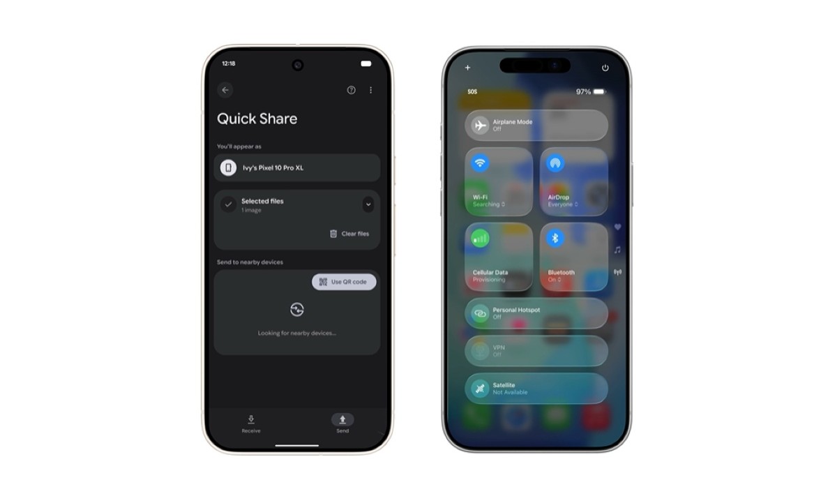 Google torna Quick Share compatível com AirDrop
