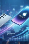 Sucesso do iphone 17 ameaça liderança mundial da samsung