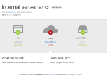 Falha cloudflare: erro interno de configuração, e não ciberataque, paralisa serviços globais