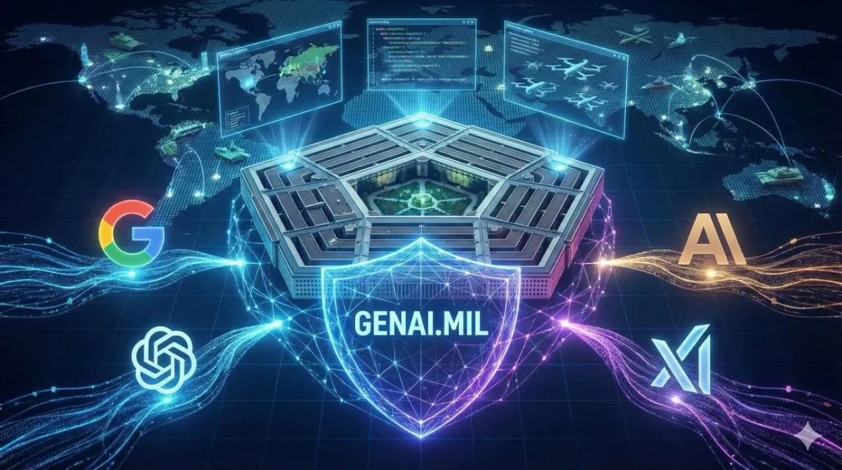 GenAI mil Departamento de Defesa dos EUA, DoW, Gemini for Government, GenAI.mil, plataforma de Inteligência Artificial TecheNet Genai. Mil: o plano de 800 milhões para modernizar a defesa dos eua