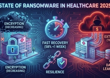 Extorsão sem encriptação no setor da saúde triplica em 2025