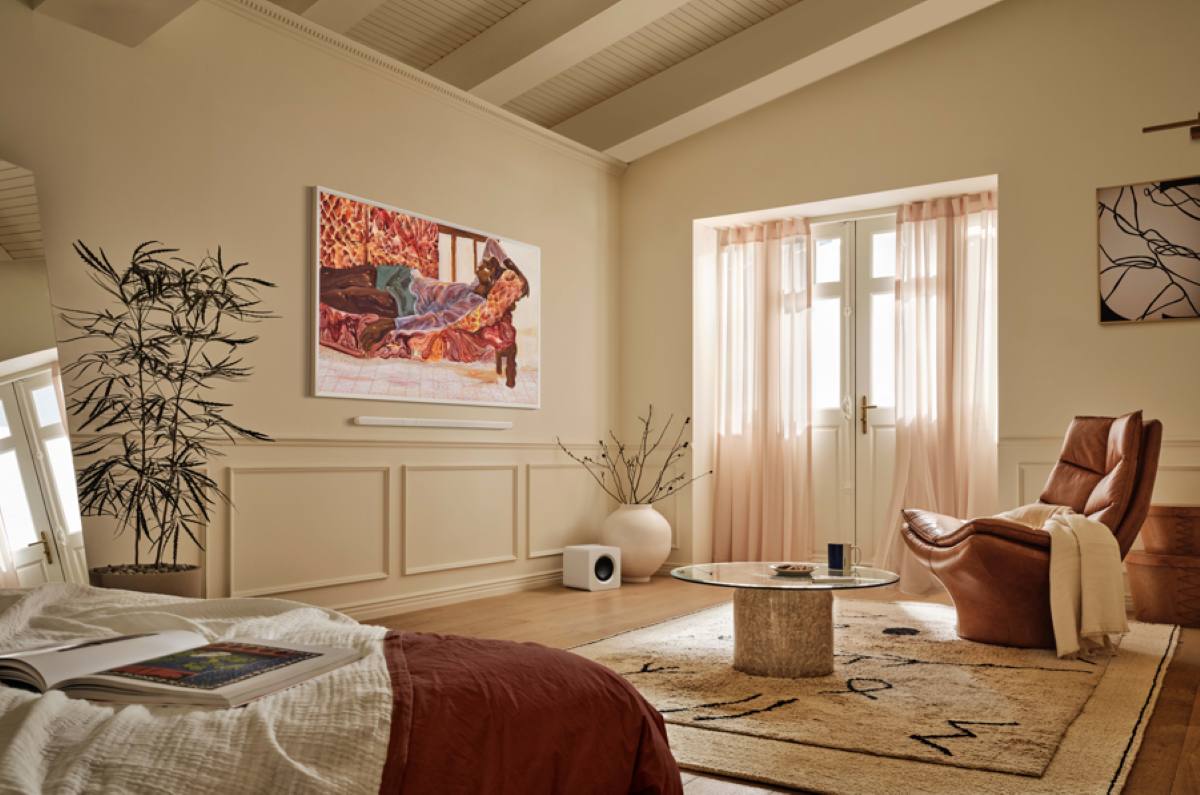 The Frame Pro a apresentar A Days Weight 2023 Ludovic Nkoth Art Basel Paris, coleção de arte, Samsung Art Store, The Frame TecheNet The frame pro a apresentar a day’s weight, 2023, ludovic nkoth