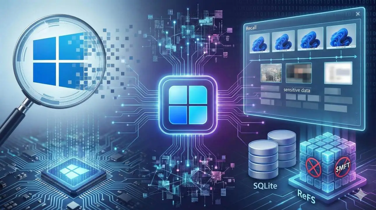 Windows 11 redefine vetores de análise forense