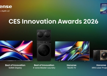 Ces 2026: hisense distinguida com quatro prémios de inovação