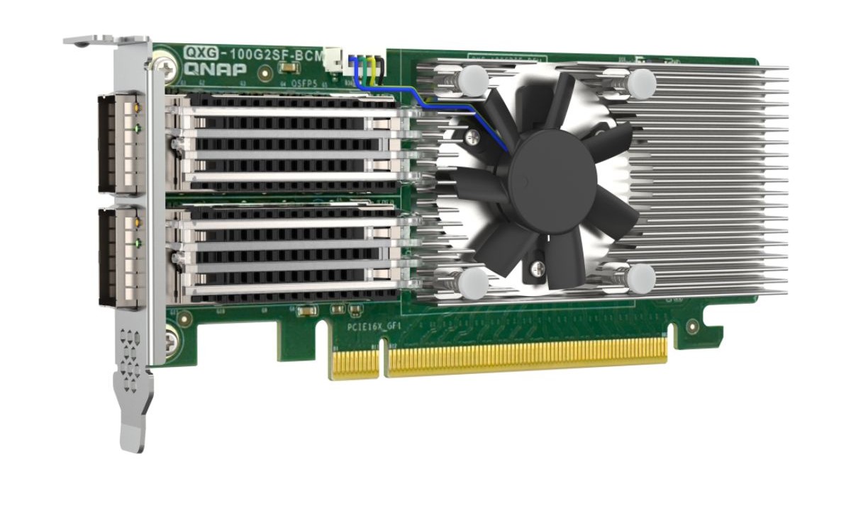 Elimine gargalos de rede com a qnap qxg-100g2sf-bcm